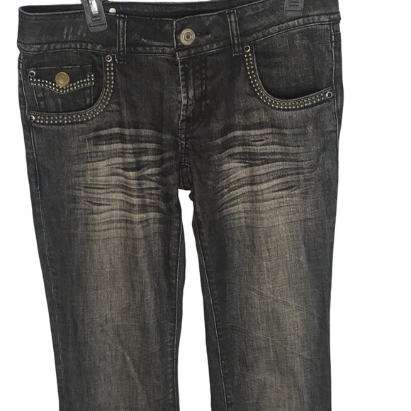 Buffalo David Bitton Jeans Womens 30 Sandrine Low Rise Cigarette Stretch Studded - Picture 15 of 16